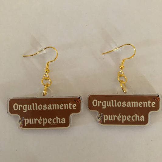 Orgullosamente purépecha earrings