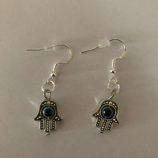 Evil eye earrings