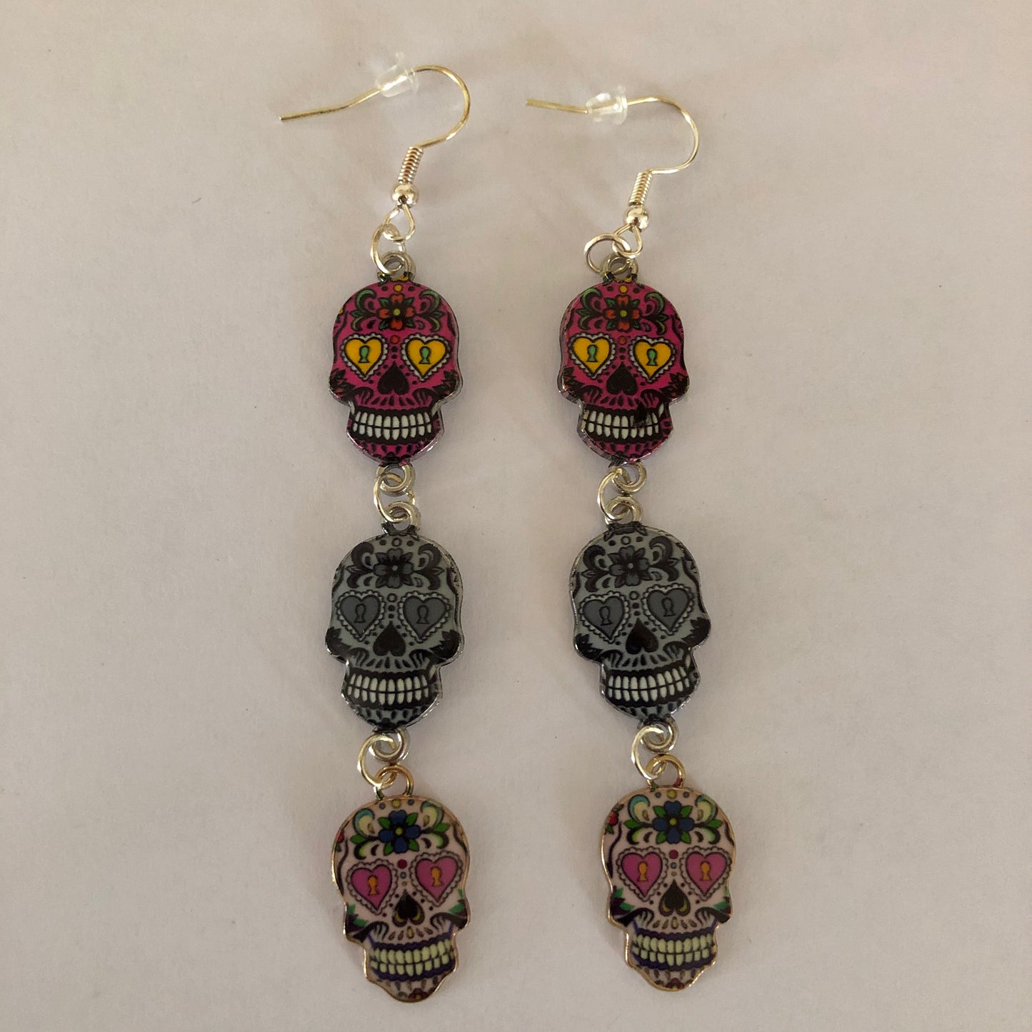 Día De Muertos Skull Calavera Earrings