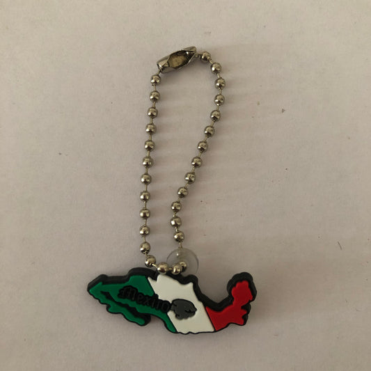 Mexico map keychain