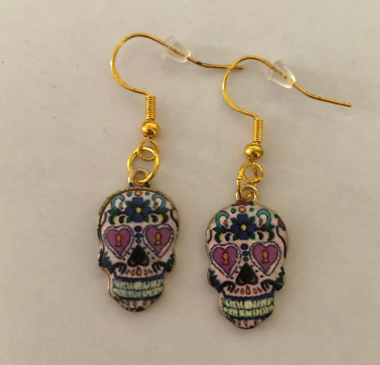 Día De Muertos Skull Calavera Earrings