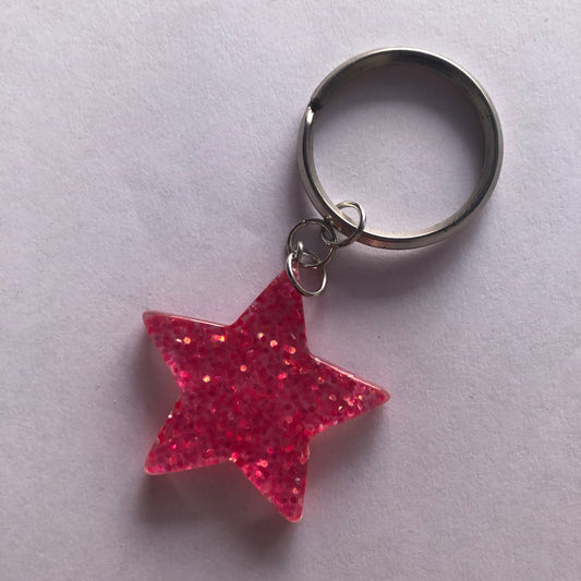 Star charm y2k keychain