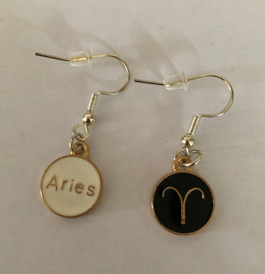 Zodiac signs earrings