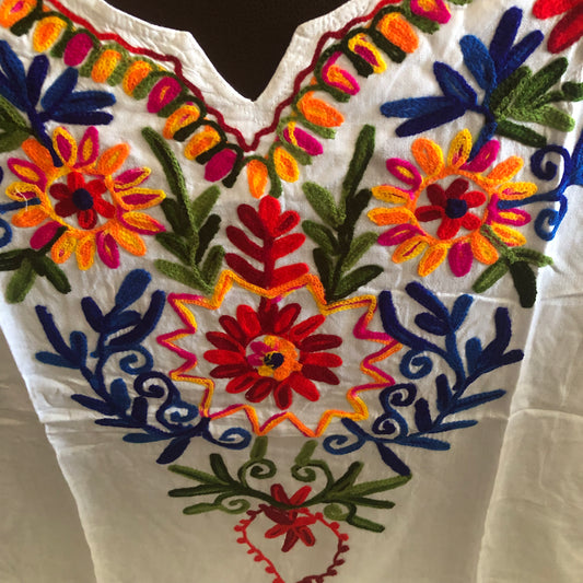 Mexican embroidered shirt Blusa bordada mexicana