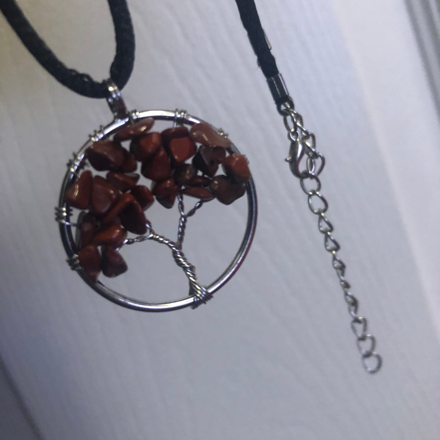 Red Jasper Tree of Life Necklace
