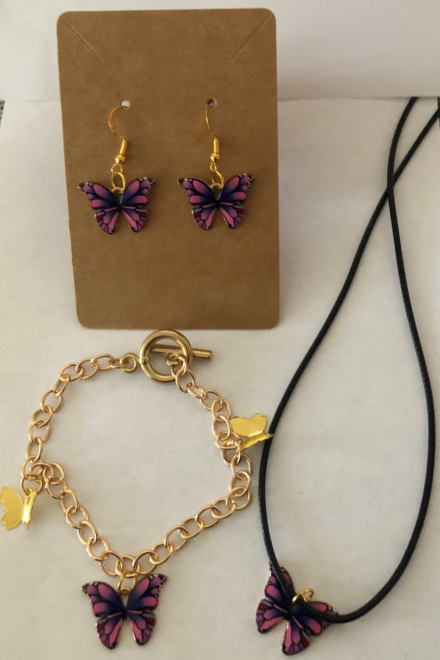 Butterfly jewelry set