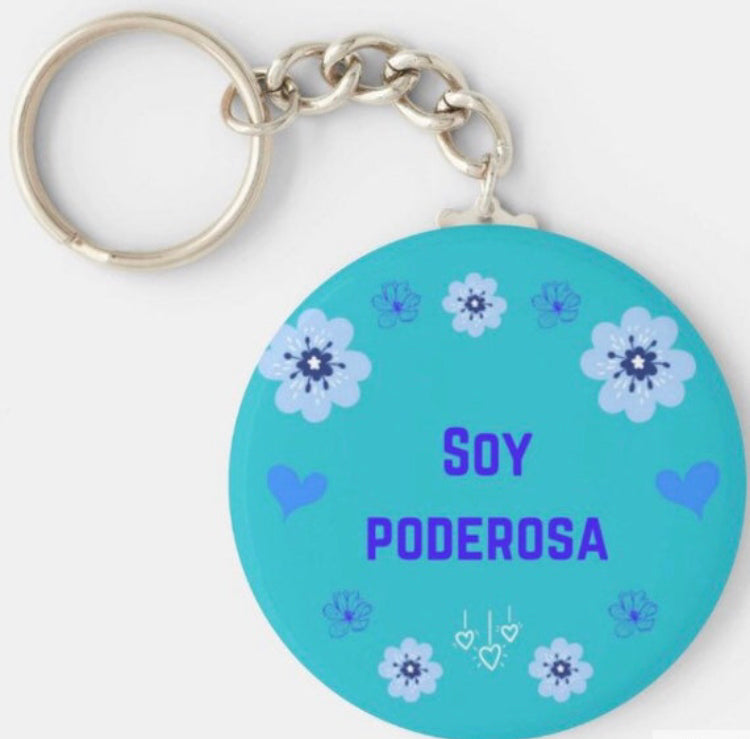 Soy poderosa keychain