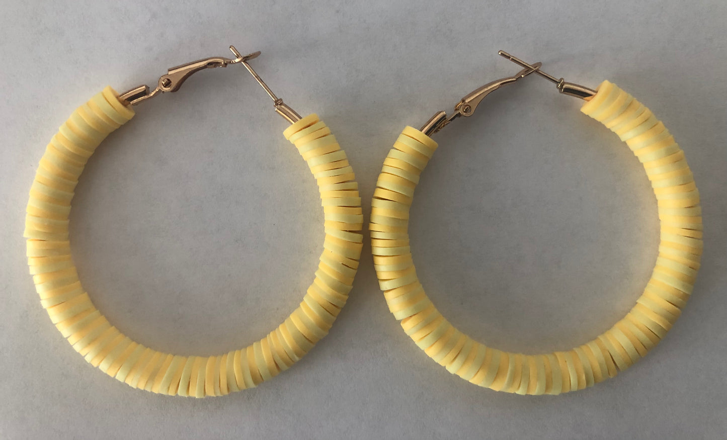 Beaded hoop earrings