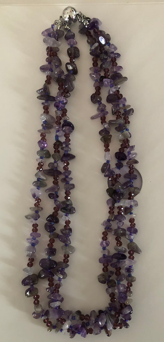 Triple strand necklace