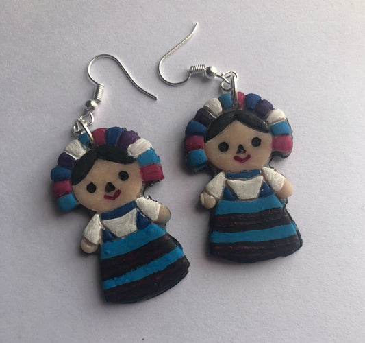 Muñeca polymer clay earrings
