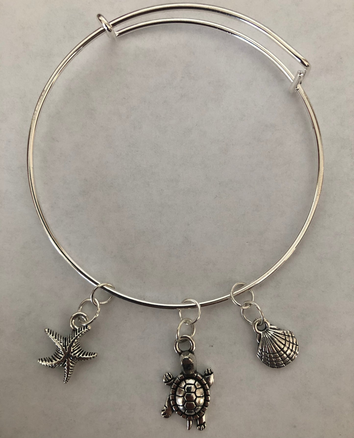 Jewelry set | Charm bracelet, charm beaded bracelet and hoops