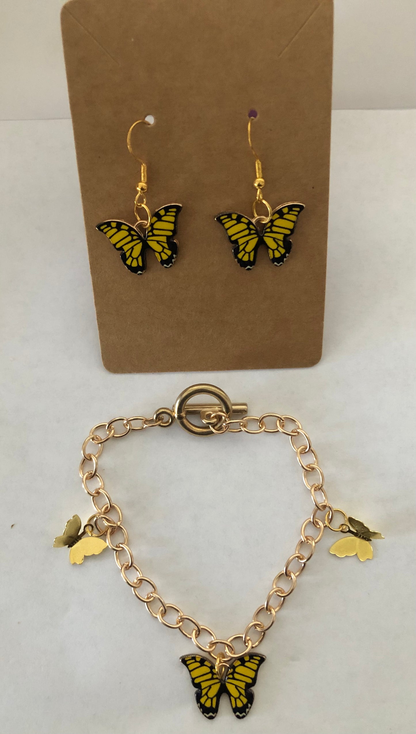 Butterfly jewelry set