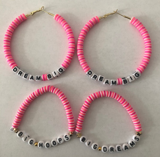 Jewelry set | Dream big hoops and Big Hoops, Big Dreams bracelets
