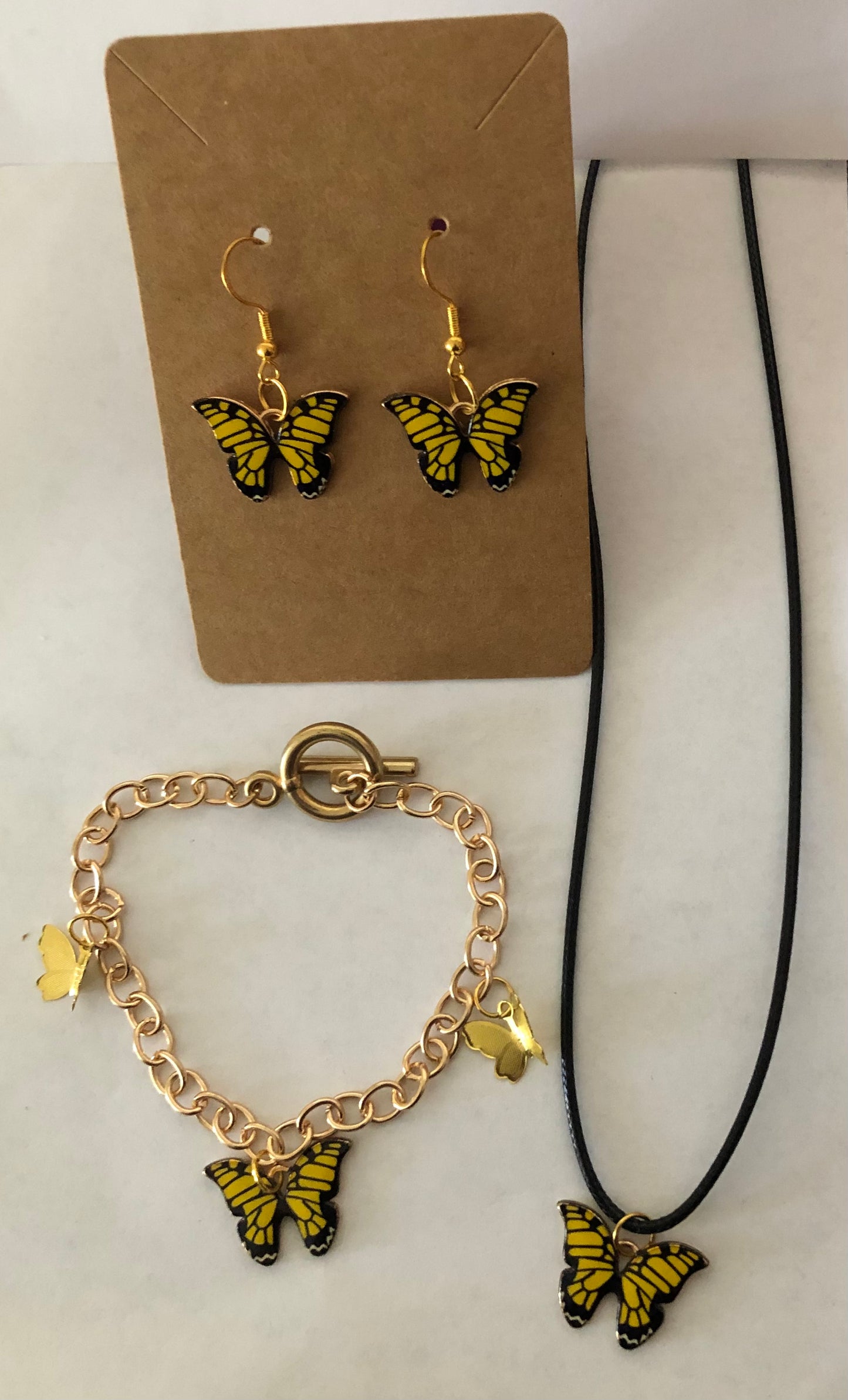 Butterfly jewelry set