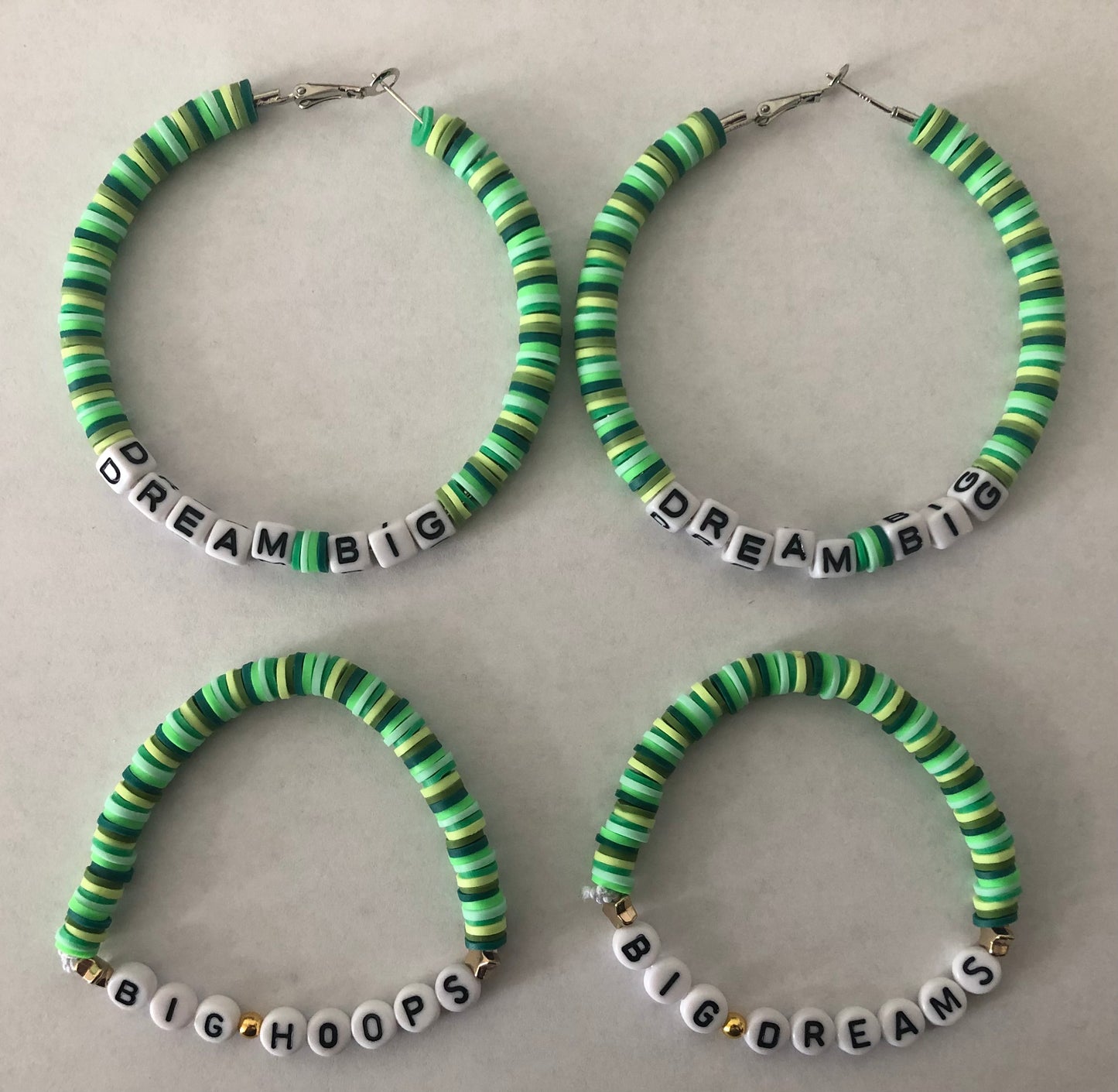 Jewelry set | Dream big hoops and Big Hoops, Big Dreams bracelets