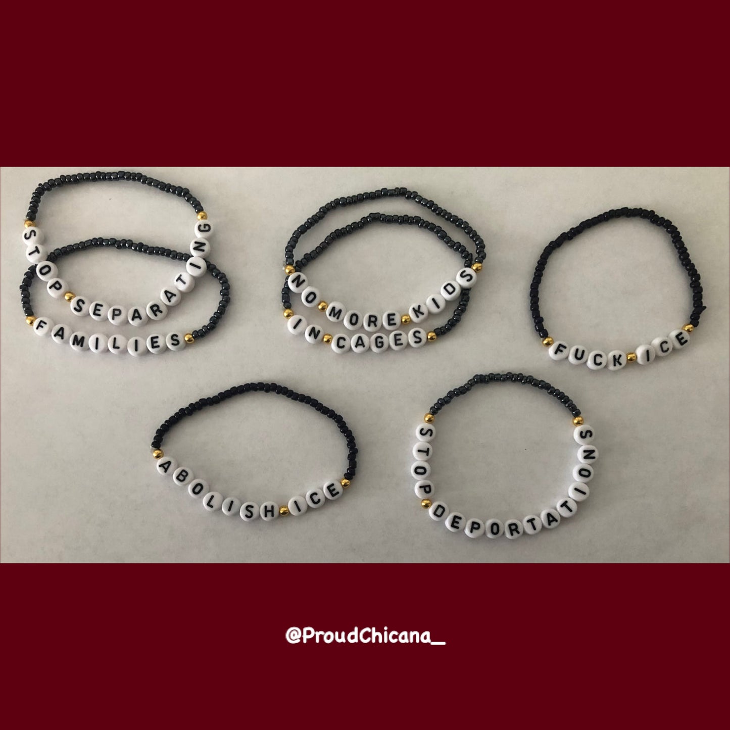 ABOLISH ICE bracelets