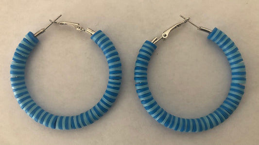 Beaded hoop earrings