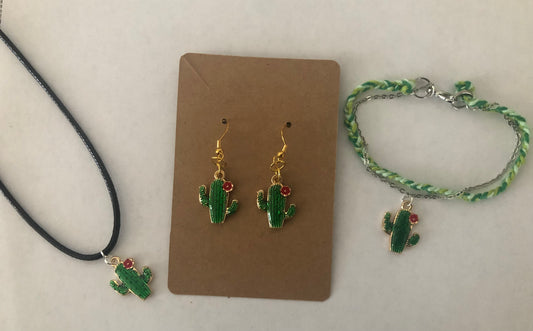 Cactus Jewelry Set