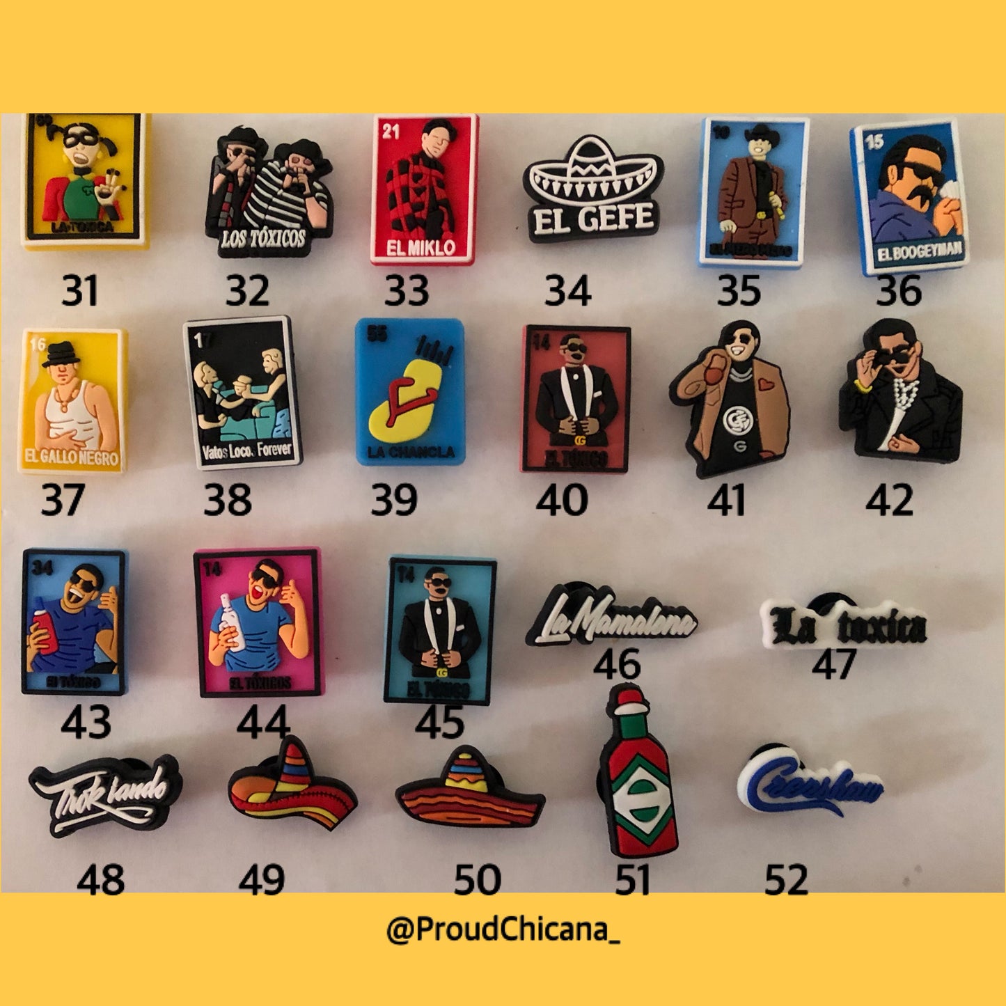 Croc charms | Latino, Mexican, and Chicano charms