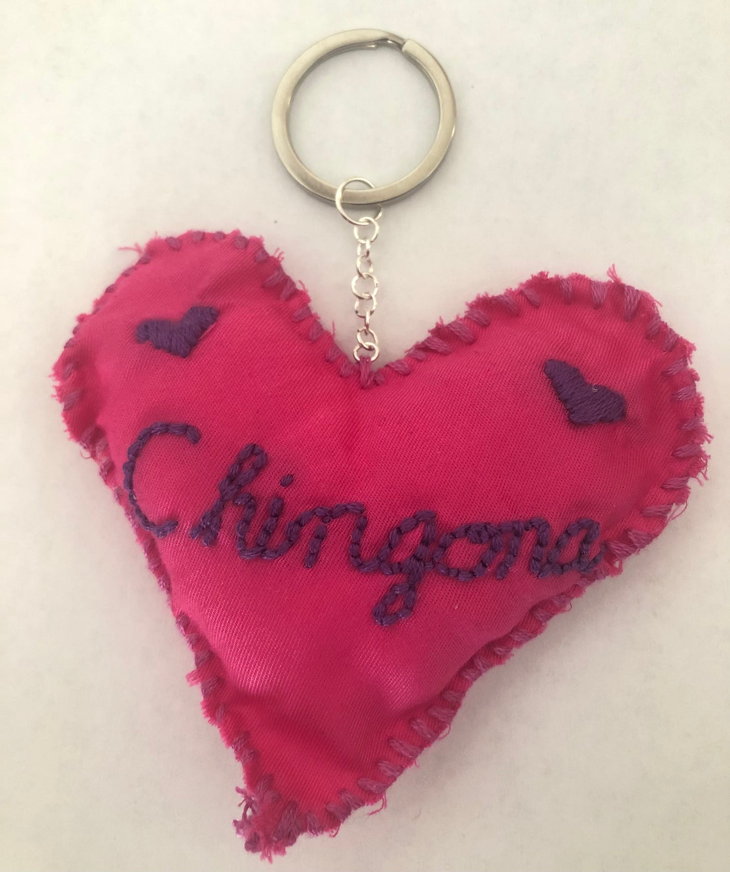 Mini Pillow Embroidered and Empowering Keychains