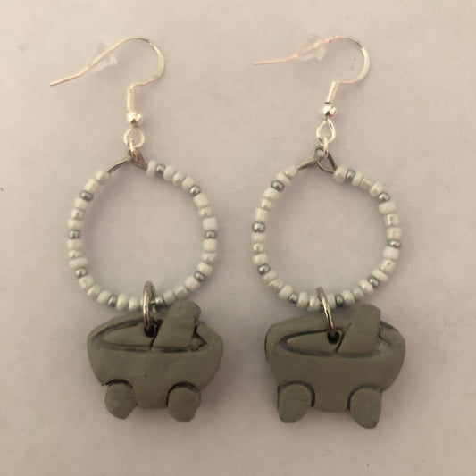 Molcajete hoop earrings