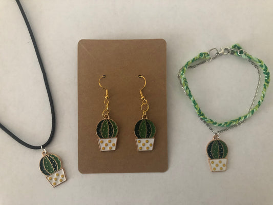 Cactus Jewelry Set