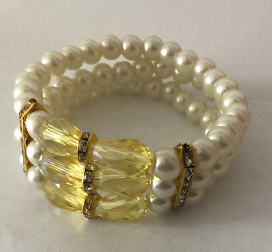 Triple strand bracelet