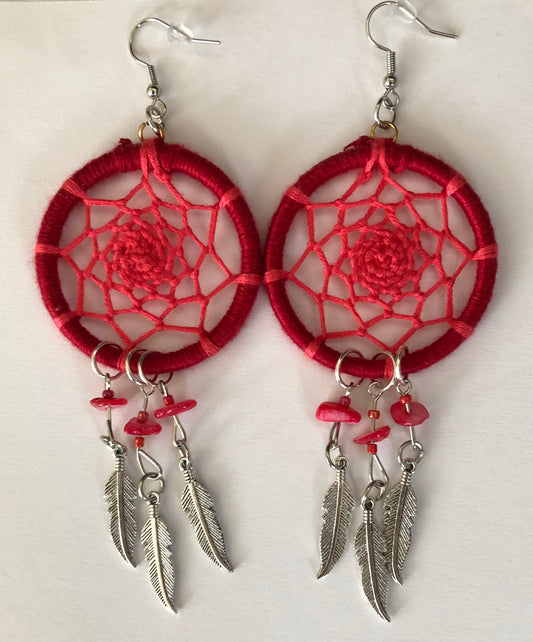 Dream catcher earrings