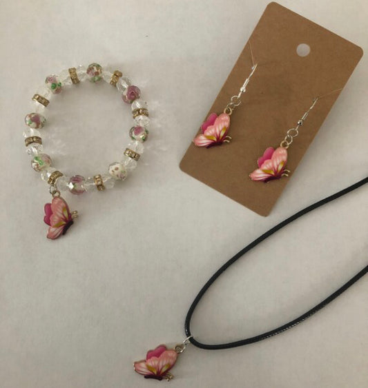 Butterfly jewelry set