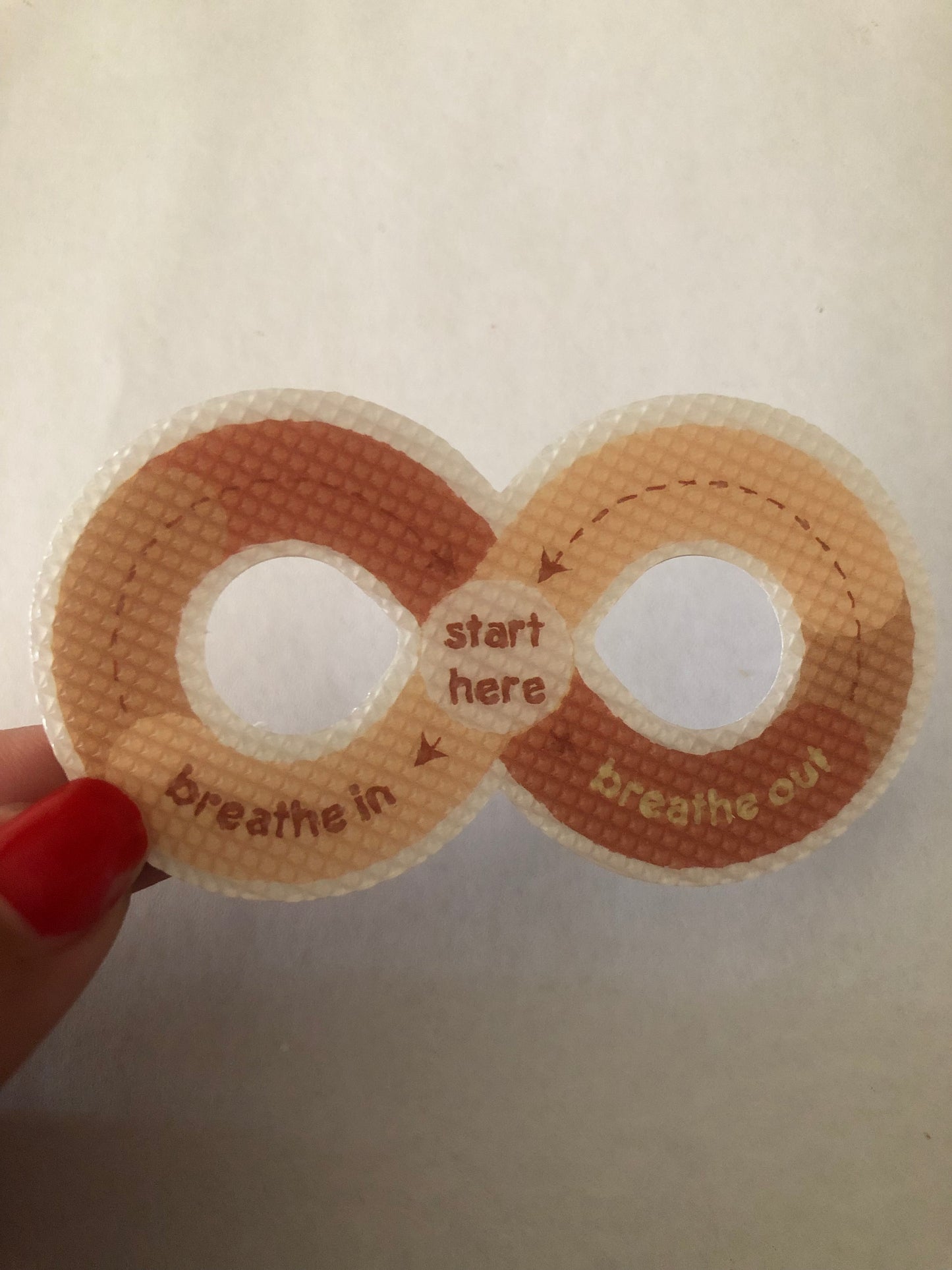 Sensory sticker for anxiety relief