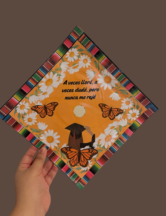 Class of 2026 Graduation Latina glossy cap topper