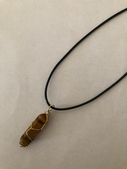 Crystal healing necklace