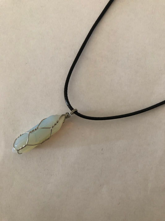 Crystal healing necklace