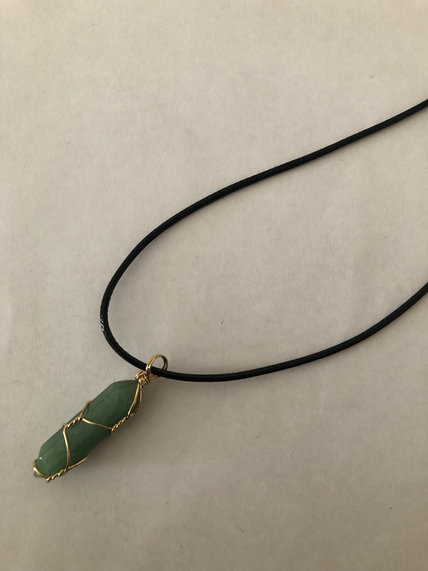 Crystal healing necklace