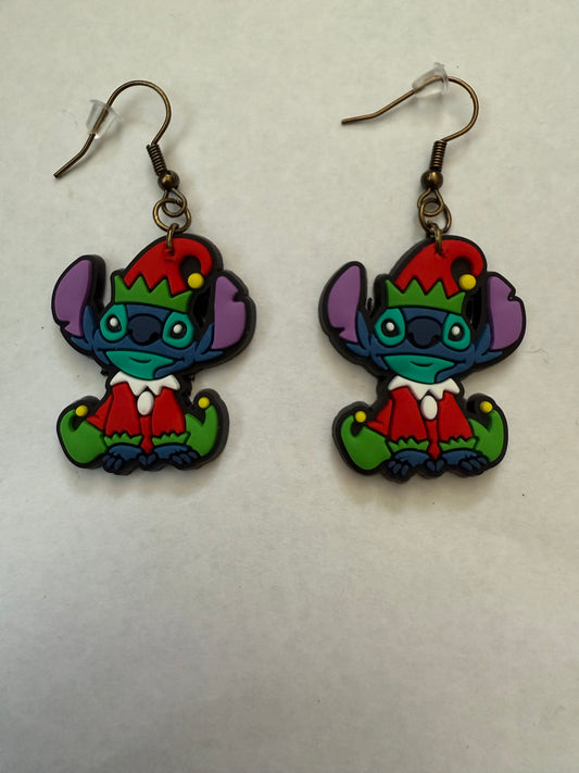 Christmas Stitch earrings