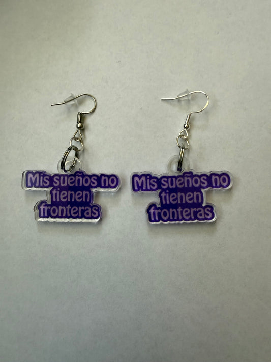 Mis sueños no tienen fronteras earrings