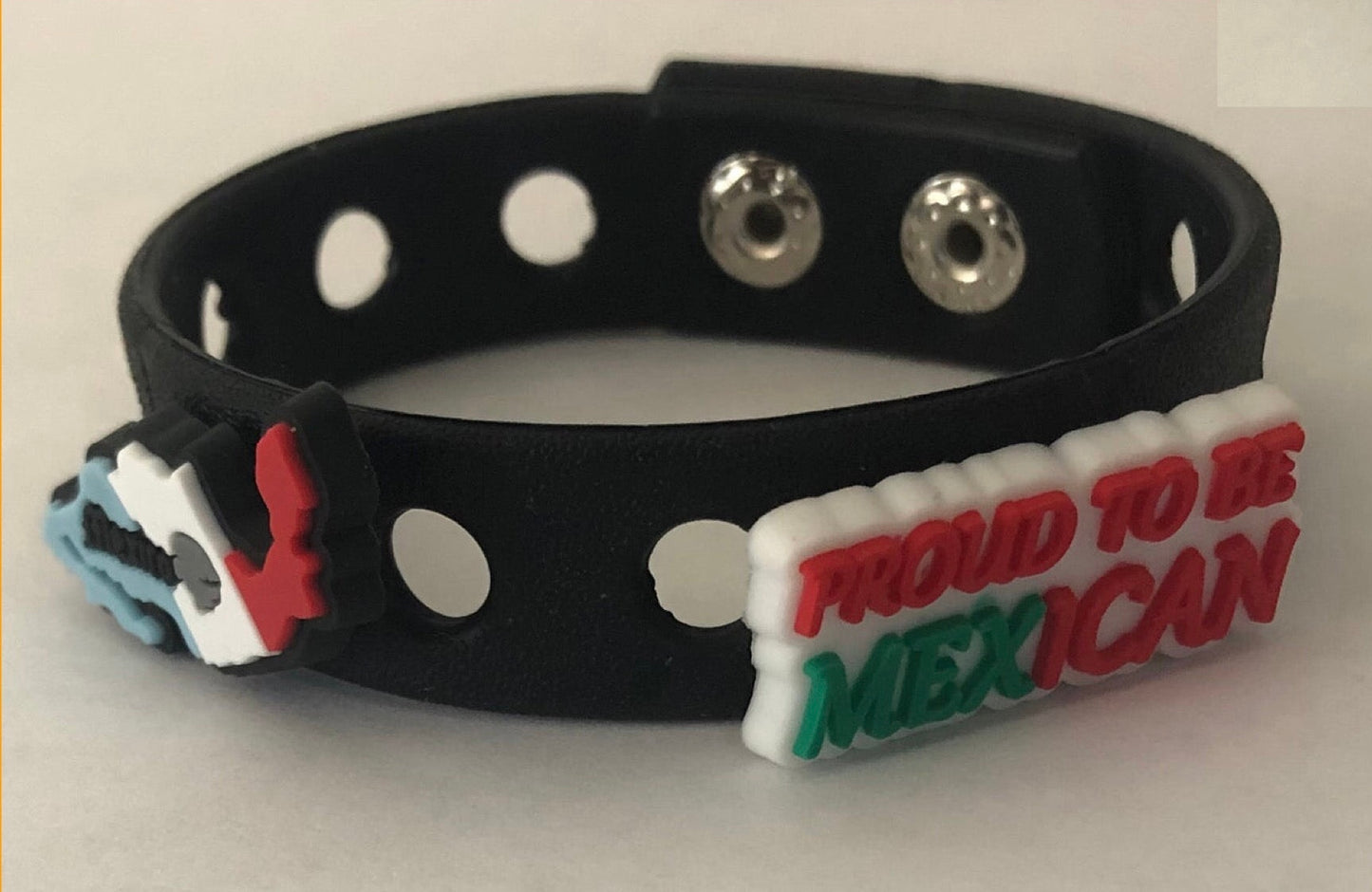 Proud to be Mexican shoe charm bracelet | Latino, Mexican, and Chicano charms
