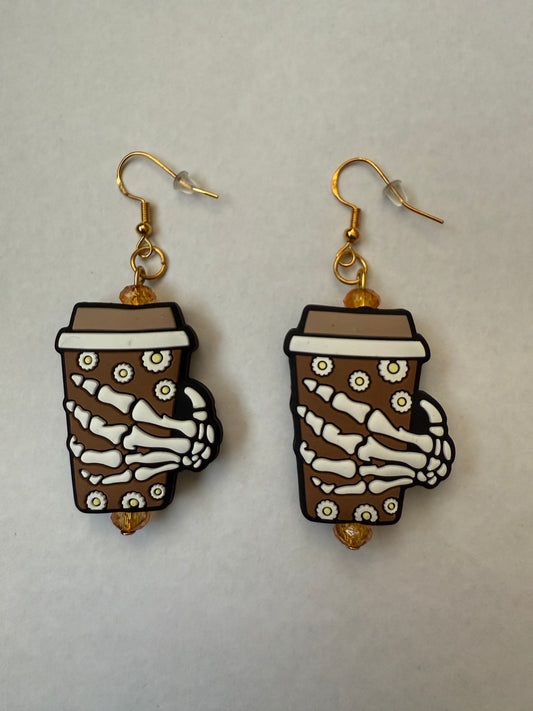 Halloween Coffee Earrings