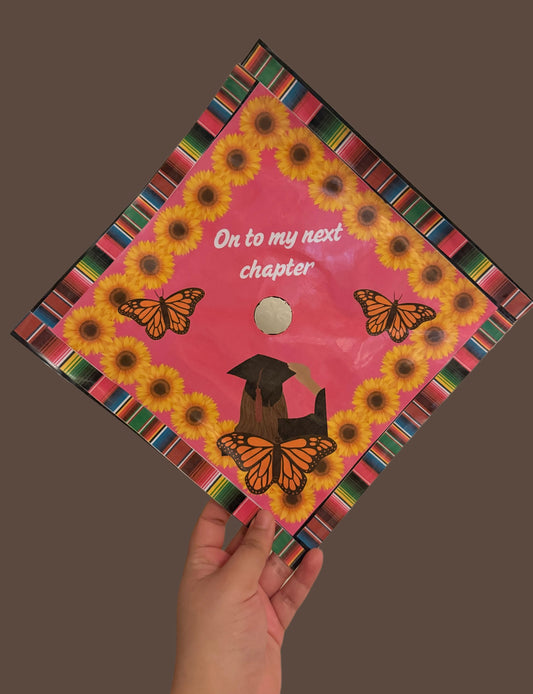 Class of 2026 Graduation Latina glossy cap topper