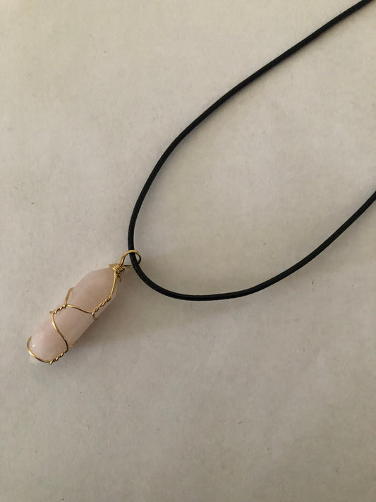 Crystal healing necklace