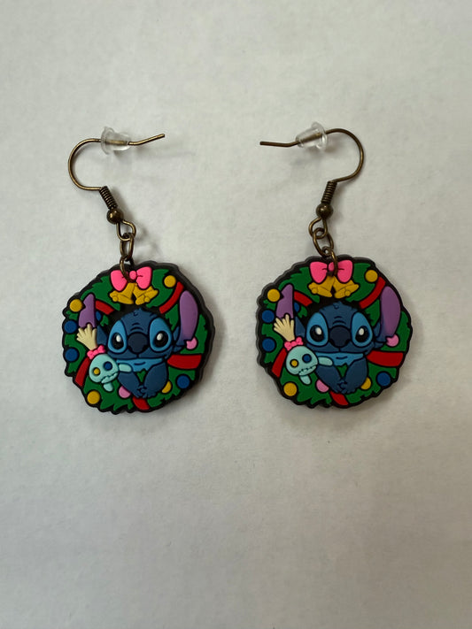 Christmas Stitch earrings