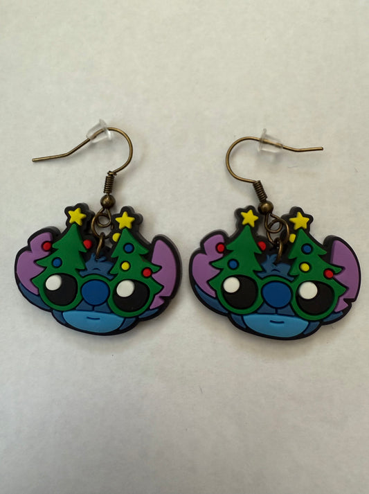 Christmas Stitch earrings