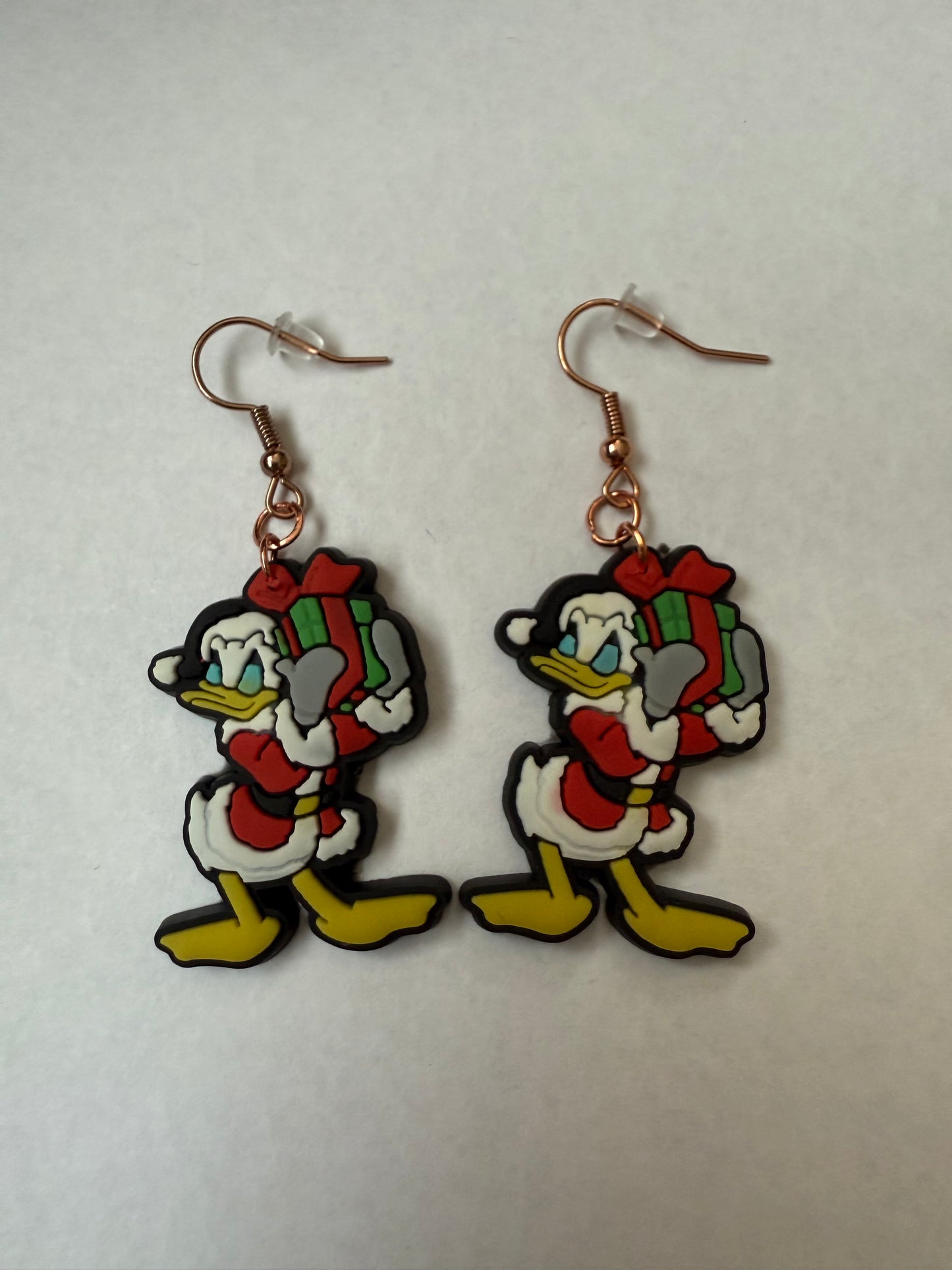 Christmas Donald Duck earrings