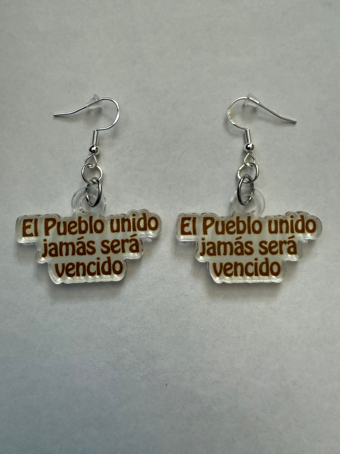 El pueblo unido jamás será vencido earrings