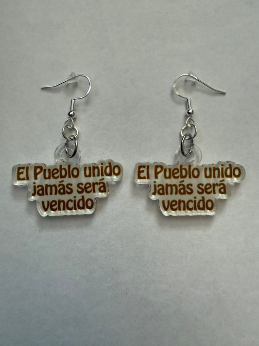 El pueblo unido jamás será vencido earrings