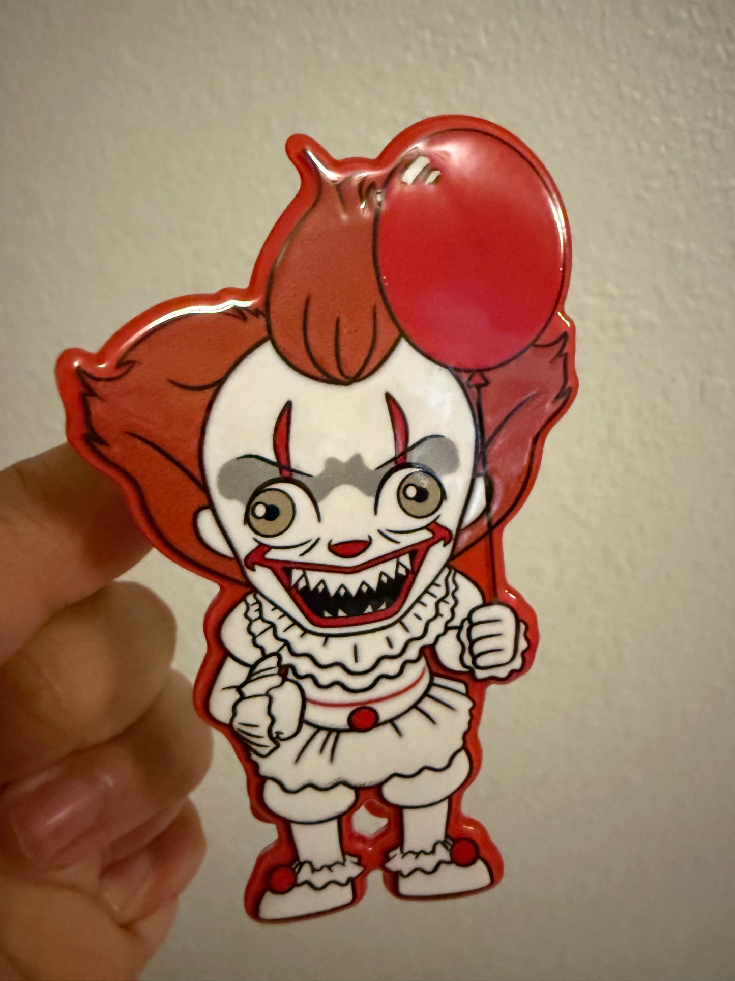 Halloween IT Pennywise Hair Claw Clip