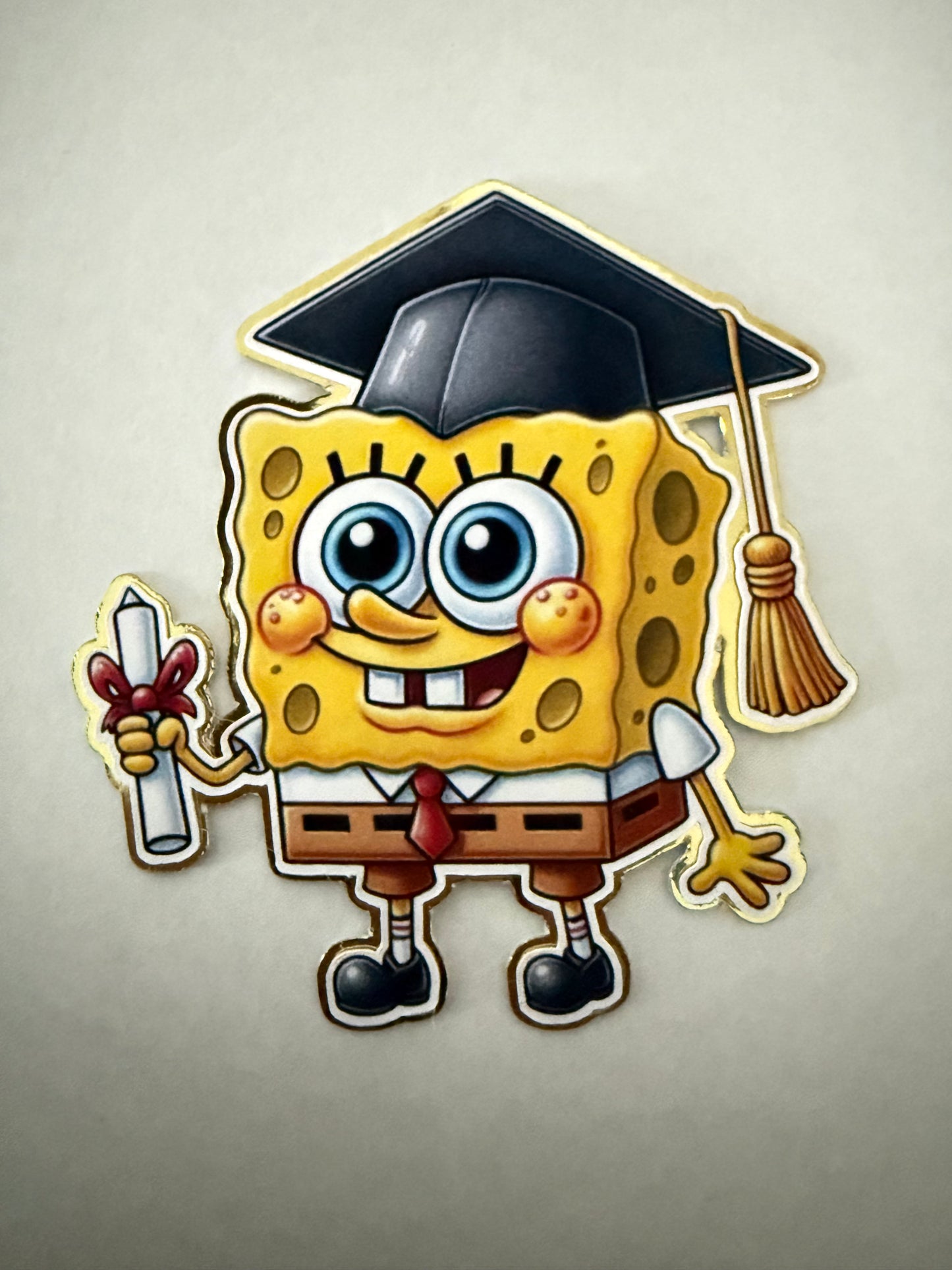 Sponge Bob Cut Out Graduation Leis Topper