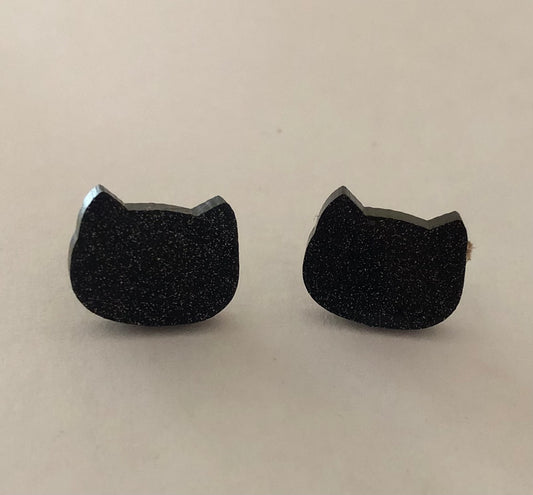 Halloween Spooky Cat Stud Earrings