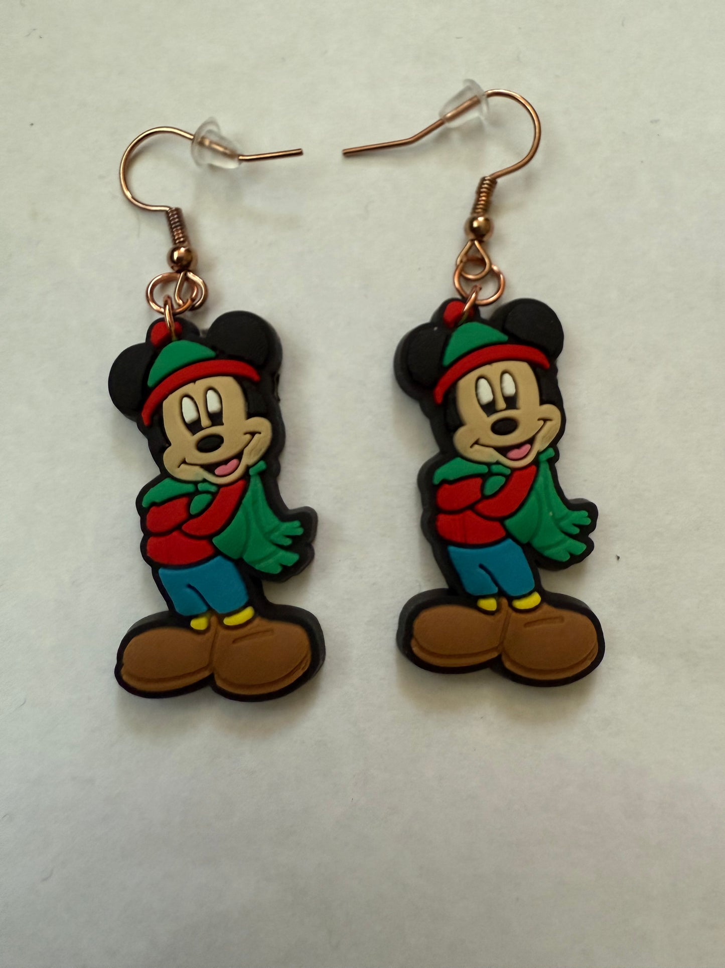 Christmas Mickey Mouse earrings