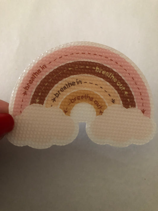 Rainbow breathing sensory sticker for anxiety relief